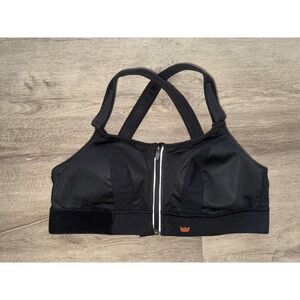 NWOT Shefit Women's High Impact Sports Bra with Adjustable Back Black, 1 Luxe